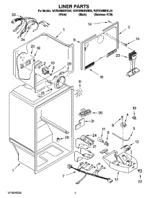 03 - Liner Parts parts for Whirlpool Refrigerator W2RXNMMWL00 from AppliancePartsPros.com