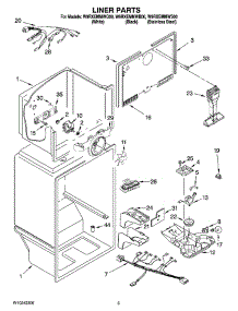 02 - Liner Parts parts for Whirlpool Refrigerator W9RXEMMWS00 from AppliancePartsPros.com