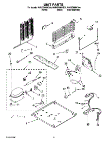 05 - Unit Parts parts for Whirlpool Refrigerator W9RXEMMWS00 from AppliancePartsPros.com