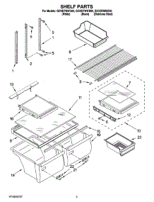 03 - Shelf Parts parts for Whirlpool Refrigerator G2IXEFMWB00 from AppliancePartsPros.com