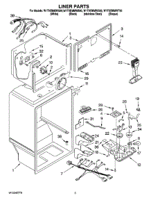 03 - Liner Parts parts for Whirlpool Refrigerator W1TXEMMWB00 from AppliancePartsPros.com