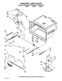 06 - Freezer Liner Parts parts for Whirlpool Refrigerator GI5FVAXVL01 from AppliancePartsPros.com