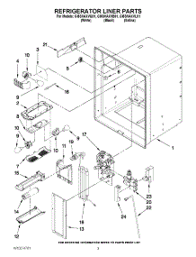 02 - Refrigerator Liner Parts parts for Whirlpool Refrigerator GI5SVAXVL01 from AppliancePartsPros.com