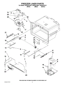 06 - Freezer Liner Parts parts for Whirlpool Refrigerator GI5SVAXVL01 from AppliancePartsPros.com