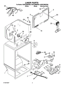 02 - Liner Parts parts for Whirlpool Refrigerator W2RXEMMWB00 from AppliancePartsPros.com