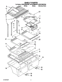 03 - Shelf Parts parts for Whirlpool Refrigerator W2RXEMMWB00 from AppliancePartsPros.com