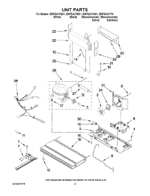 10 - Unit Parts parts for Whirlpool Refrigerator GI0FSAXVB01 from AppliancePartsPros.com