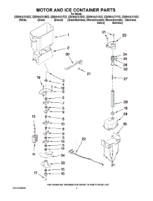 05 - Motor And Ice Container Parts parts for Whirlpool Refrigerator GS6NHAXVK02 from AppliancePartsPros.com