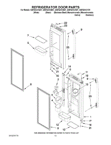 07 - Refrigerator Door Parts parts for Whirlpool Refrigerator GI5FSAXVQ01 from AppliancePartsPros.com