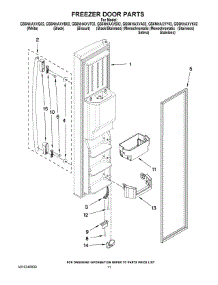 07 - Freezer Door Parts parts for Whirlpool Refrigerator GS6NHAXVK02 from AppliancePartsPros.com