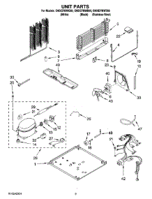 05 - Unit Parts parts for Whirlpool Refrigerator G9IXEFMWQ00 from AppliancePartsPros.com