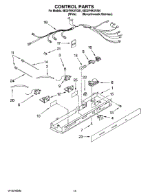 09 - Control Parts, Optional Parts (Not Included) parts for Whirlpool Refrigerator 6ED2FHKXVQ01 from AppliancePartsPros.com