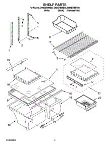 03 - Shelf Parts parts for Whirlpool Refrigerator G9IXEFMWB00 from AppliancePartsPros.com