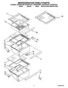 03 - Refrigerator Shelf Parts parts for Whirlpool Refrigerator ED5FHEXVT01 from AppliancePartsPros.com