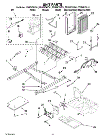 09 - Unit Parts parts for Whirlpool Refrigerator ED5FHEXVB01 from AppliancePartsPros.com