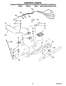 11 - Control Parts parts for Whirlpool Refrigerator ED5FHEXVB01 from AppliancePartsPros.com