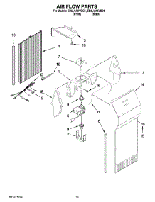 09 - Air Flow Parts parts for Whirlpool Refrigerator ED5LVAXVB01 from AppliancePartsPros.com