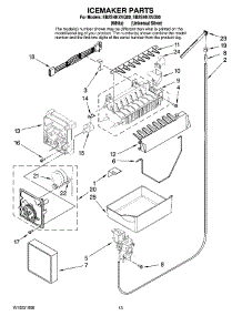 08 - Icemaker Parts, Optional Parts parts for Whirlpool Refrigerator EB2SHKXVQ00 from AppliancePartsPros.com
