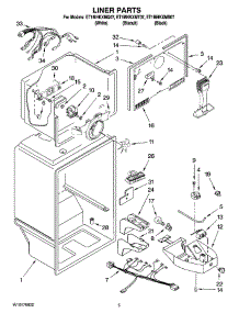 03 - Liner Parts parts for Whirlpool Refrigerator ET1MHKXMB07 from AppliancePartsPros.com