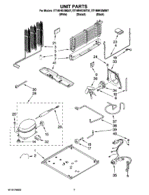 04 - Unit Parts parts for Whirlpool Refrigerator ET1MHKXMB07 from AppliancePartsPros.com
