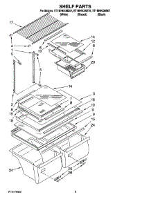 05 - Shelf Parts, Optional Parts (Not Included) parts for Whirlpool Refrigerator ET1MHKXMQ07 from AppliancePartsPros.com