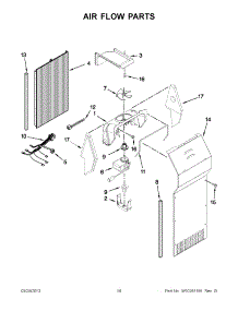09 - Air Flow Parts parts for Whirlpool Refrigerator GD5RVAXVQ02 from AppliancePartsPros.com