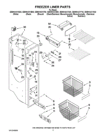 04 - Freezer Liner Parts parts for Whirlpool Refrigerator GS6NHAXVA02 from AppliancePartsPros.com