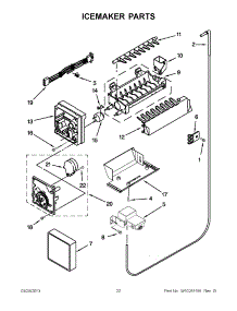 11 - Icemaker Parts parts for Whirlpool Refrigerator GD5RVAXVB02 from AppliancePartsPros.com