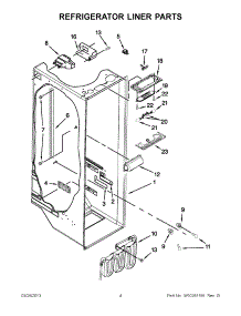 02 - Refrigerator Liner Parts parts for Whirlpool Refrigerator GD5RVAXVA02 from AppliancePartsPros.com