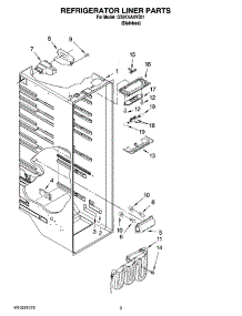 02 - Refrigerator Liner Parts parts for Whirlpool Refrigerator GS2KVAXVS01 from AppliancePartsPros.com