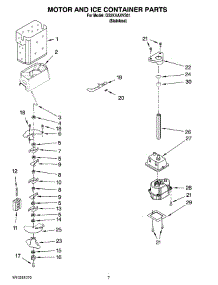 05 - Motor And Ice Container Parts parts for Whirlpool Refrigerator GS2KVAXVS01 from AppliancePartsPros.com