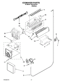10 - Icemaker Parts parts for Whirlpool Refrigerator GS2KVAXVS01 from AppliancePartsPros.com