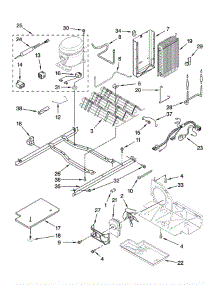 Unit parts for Whirlpool Refrigerator ED5LVAXVQ01 from AppliancePartsPros.com