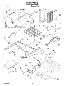 11 - Unit Parts parts for Whirlpool Refrigerator ED5HVAXVL03 from AppliancePartsPros.com