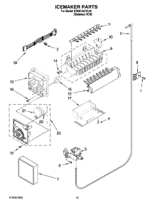 12 - Icemaker Parts, Optional Parts (Not Included) parts for Whirlpool Refrigerator ED5HVAXVL03 from AppliancePartsPros.com