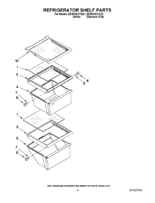 03 - Refrigerator Shelf Parts parts for Whirlpool Refrigerator ED5NHGXVL01 from AppliancePartsPros.com