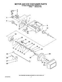 05 - Motor And Ice Container Parts parts for Whirlpool Refrigerator ED5NHGXVL01 from AppliancePartsPros.com