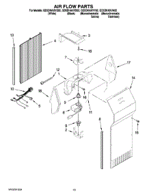 11 - Air Flow Parts, Optional Parts (Not Included) parts for Whirlpool Refrigerator GD5DHAXVA02 from AppliancePartsPros.com