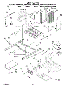11 - Unit Parts parts for Whirlpool Refrigerator ED5PBAXVT01 from AppliancePartsPros.com
