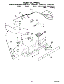 10 - Control Parts parts for Whirlpool Refrigerator ED5PBAXVB01 from AppliancePartsPros.com