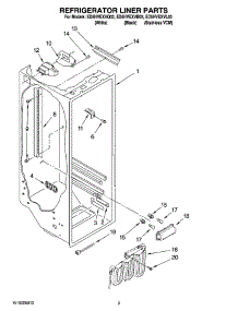 02 - Refrigerator Liner Parts parts for Whirlpool Refrigerator ED5HVEXVQ03 from AppliancePartsPros.com