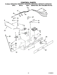10 - Control Parts parts for Whirlpool Refrigerator ED5FHAXVS01 from AppliancePartsPros.com