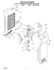 10 - Air Flow Parts parts for Whirlpool Refrigerator ED5HVEXVQ03 from AppliancePartsPros.com