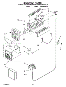 12 - Icemaker Parts, Optional Parts (Not Included) parts for Whirlpool Refrigerator ED5HVEXVQ03 from AppliancePartsPros.com