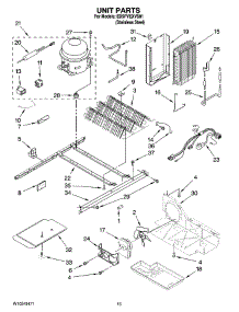 09 - Unit Parts parts for Whirlpool Refrigerator ED5PVEXVS01 from AppliancePartsPros.com