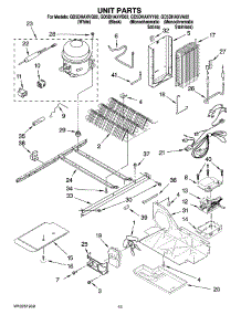 09 - Unit Parts parts for Whirlpool Refrigerator GD5DHAXVB02 from AppliancePartsPros.com