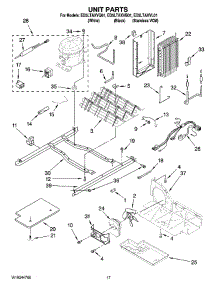 11 - Unit Parts parts for Whirlpool Refrigerator ED5LTAXVL01 from AppliancePartsPros.com