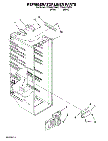 02 - Refrigerator Liner Parts parts for Whirlpool Refrigerator ED5VHAXVQ01 from AppliancePartsPros.com