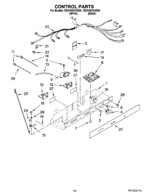 11 - Control Parts parts for Whirlpool Refrigerator ED5VHAXVQ01 from AppliancePartsPros.com