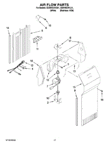 10 - Air Flow Parts parts for Whirlpool Refrigerator ED2NHGXVL01 from AppliancePartsPros.com